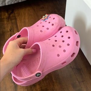 pink crocs